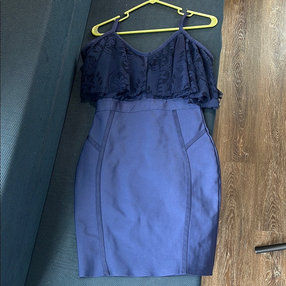 Lascana Venus Elegant Navy Blue Dress